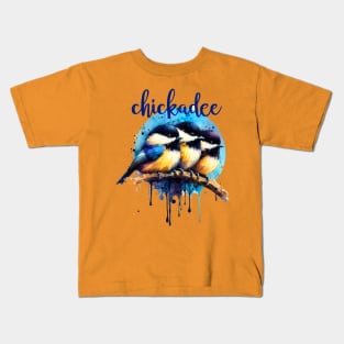 Chickadee Trio Kids T-Shirt